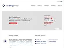 Tablet Screenshot of foraygroup.com